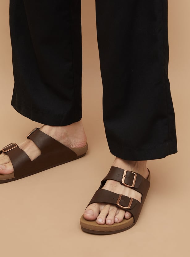 CODE Buckled Slippers