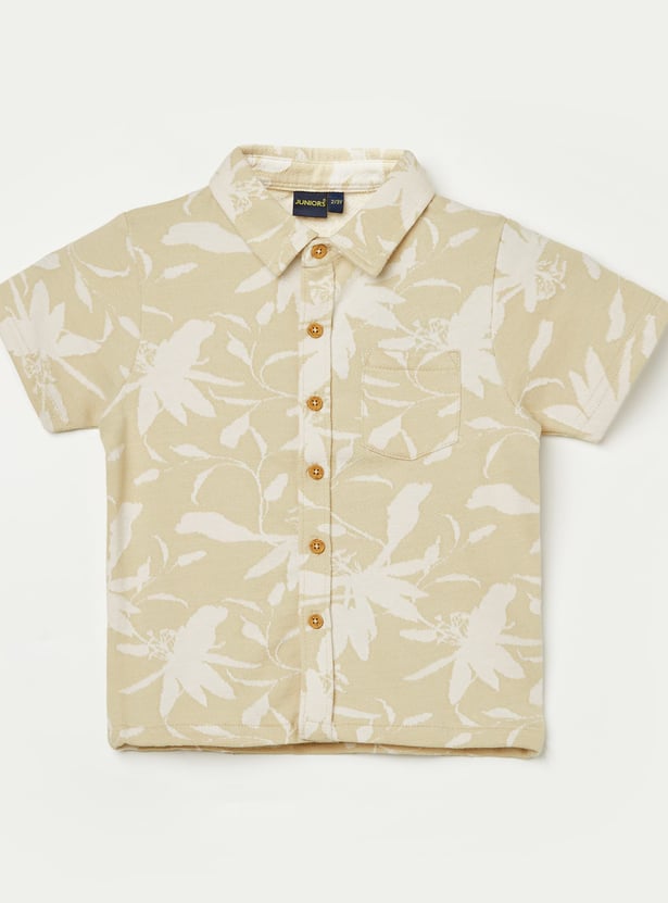 JUNIORS Floral Print Shirt