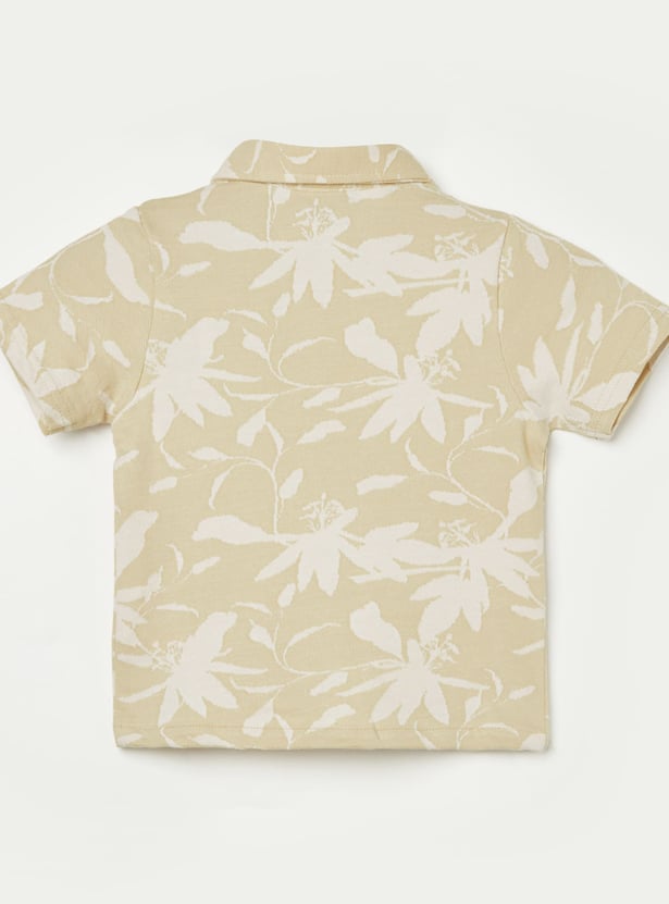 JUNIORS Floral Print Shirt