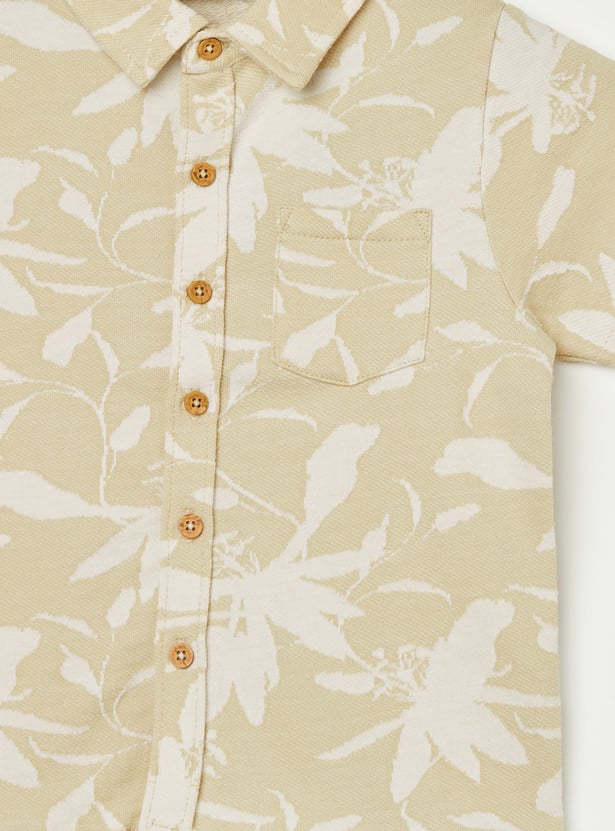 JUNIORS Floral Print Shirt