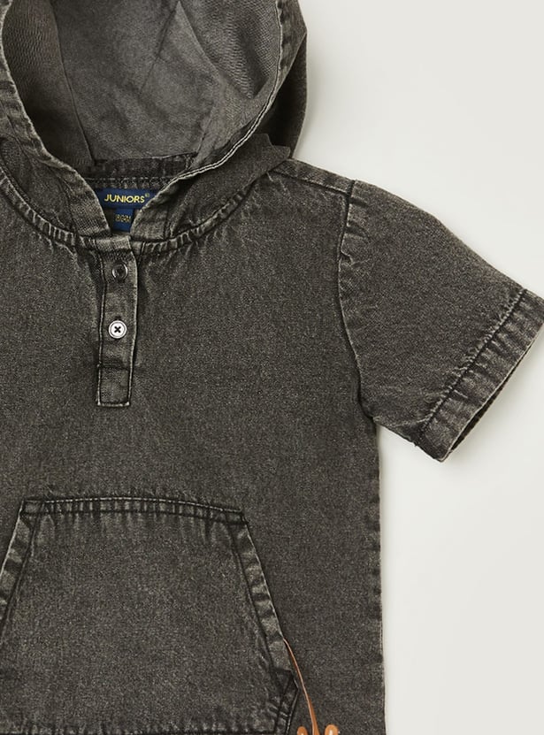 JUNIORS Boys Washed Denim Shirt