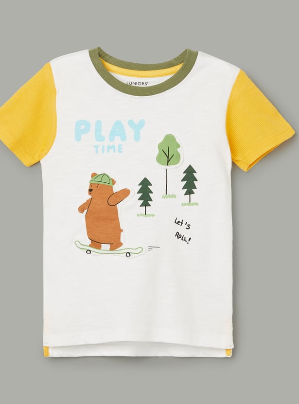 JUNIORS Boys Applique T-shirt