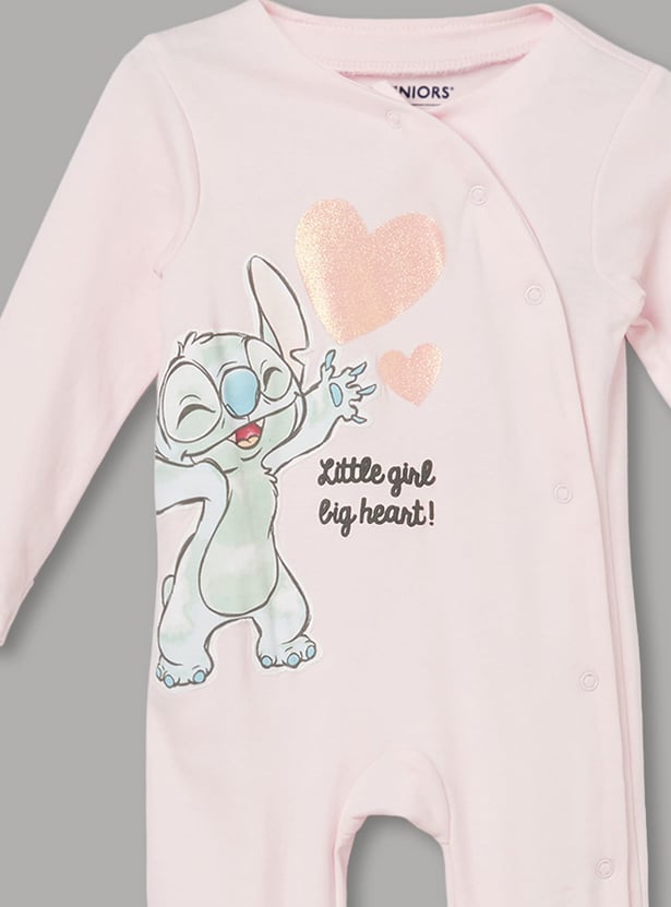 JUNIOR BABY Girls Printed Sleepsuits - Pack of 2