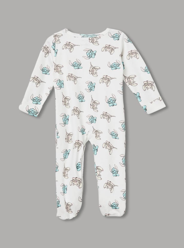 JUNIOR BABY Girls Printed Sleepsuits - Pack of 2