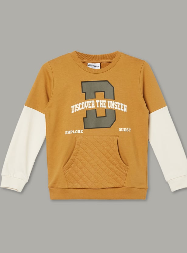 FAME FOREVER Boys Graphic Print Sweatshirt