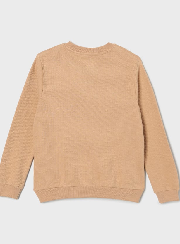 FAME FOREVER Boys Embroidered Sweatshirt