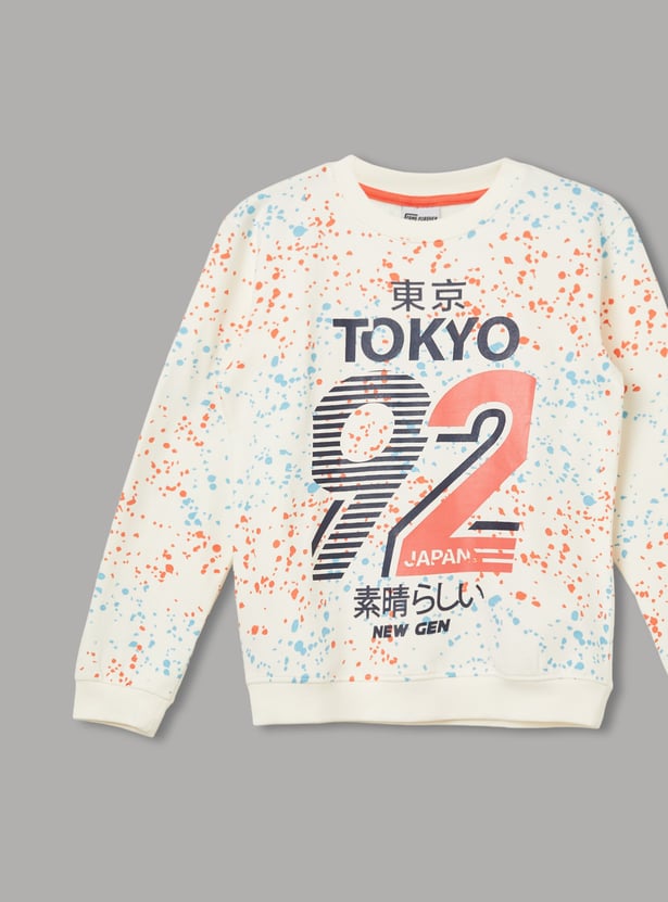 FAME FOREVER Boys Printed Sweatshirt