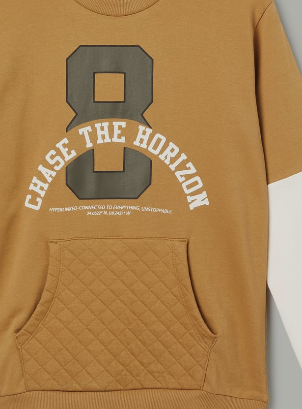 FAME FOREVER Boys Printed Sweatshirt