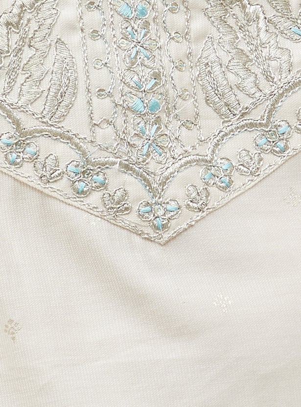 MELANGE Embroidered Straight Kurta Set