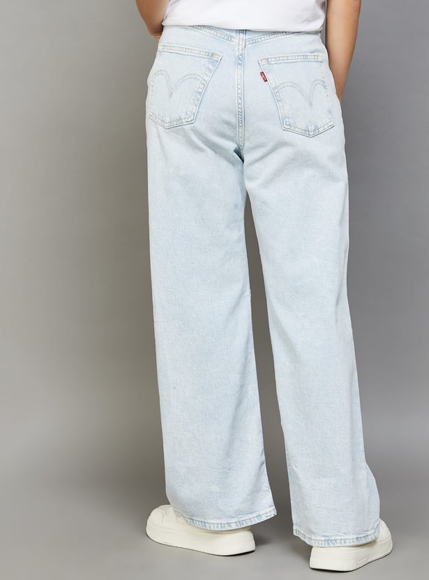 LEVI'S Washed Wide Leg Jeans
