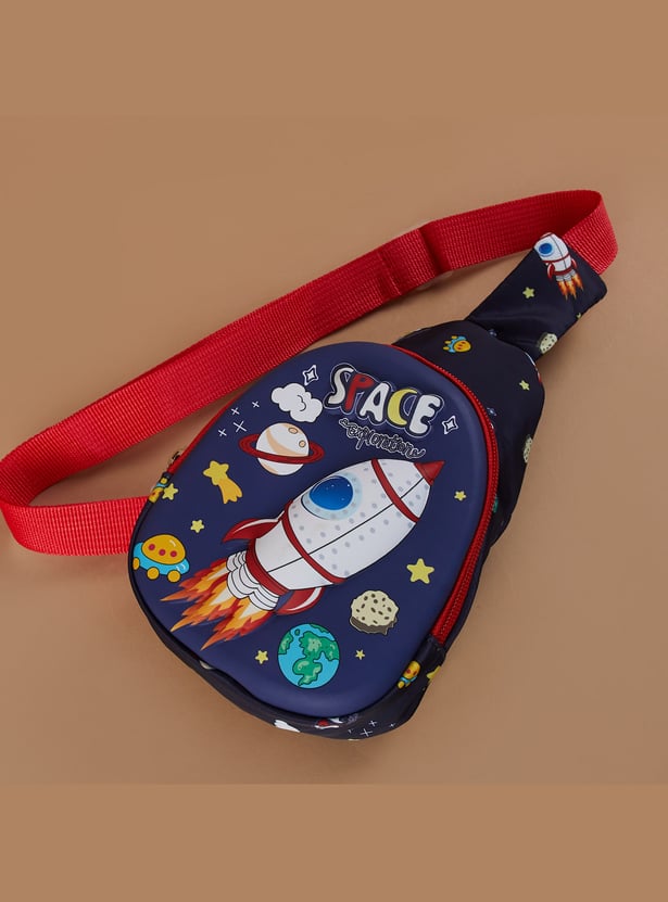 FAME FOREVER Space Print Crossbody Bag