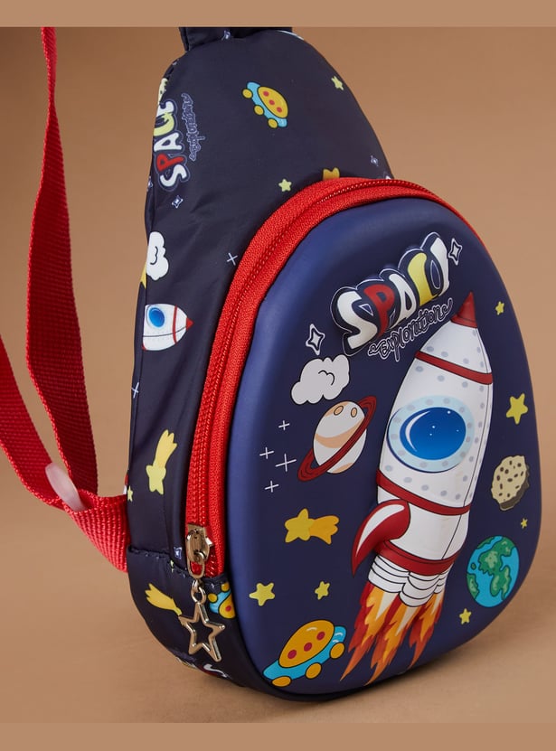FAME FOREVER Space Print Crossbody Bag