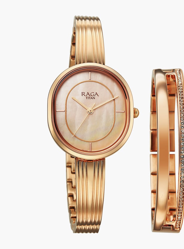 TITAN Raga Contempore Embellished Analog Watch Set - 2776WM01F