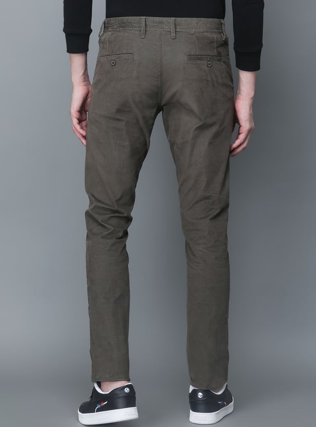 INDIAN TERRAIN Corduroy Brooklyn Trousers (Slim Straight)