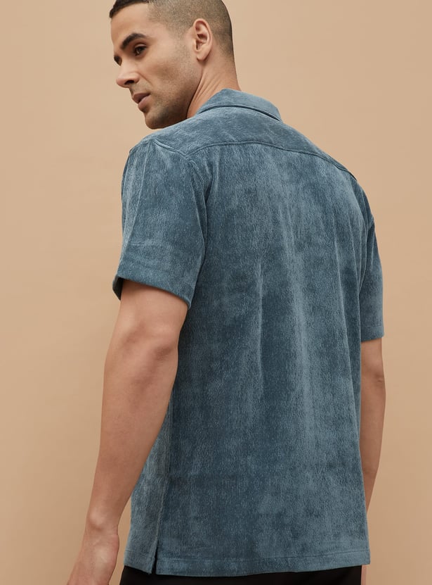 CODE UNWIND Textured Regular Fit Shirt