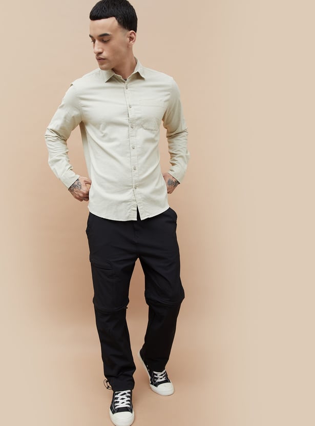 BOSSINI Textured Smart Fit Shirt