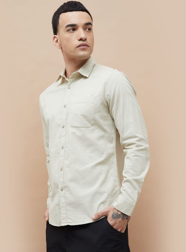 BOSSINI Textured Smart Fit Shirt