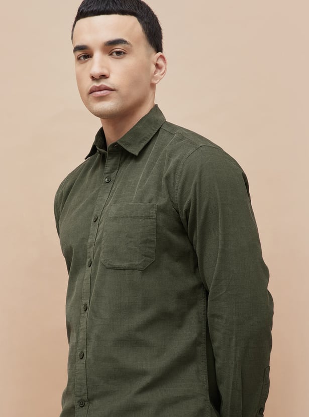 BOSSINI Textured Smart Fit Shirt