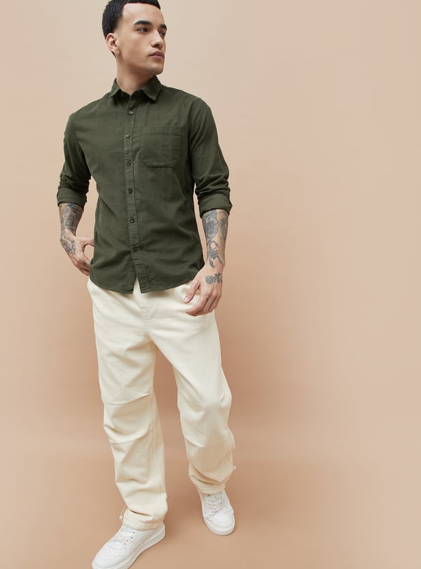 BOSSINI Textured Smart Fit Shirt