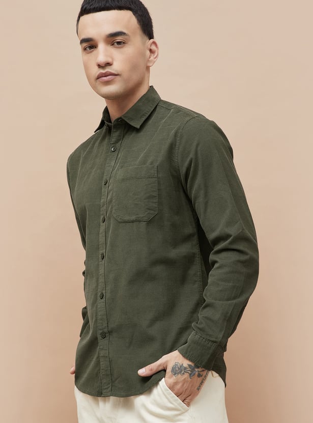 BOSSINI Textured Smart Fit Shirt
