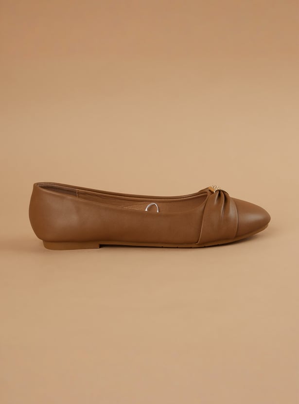 CODE Metal-Accent Ballerinas