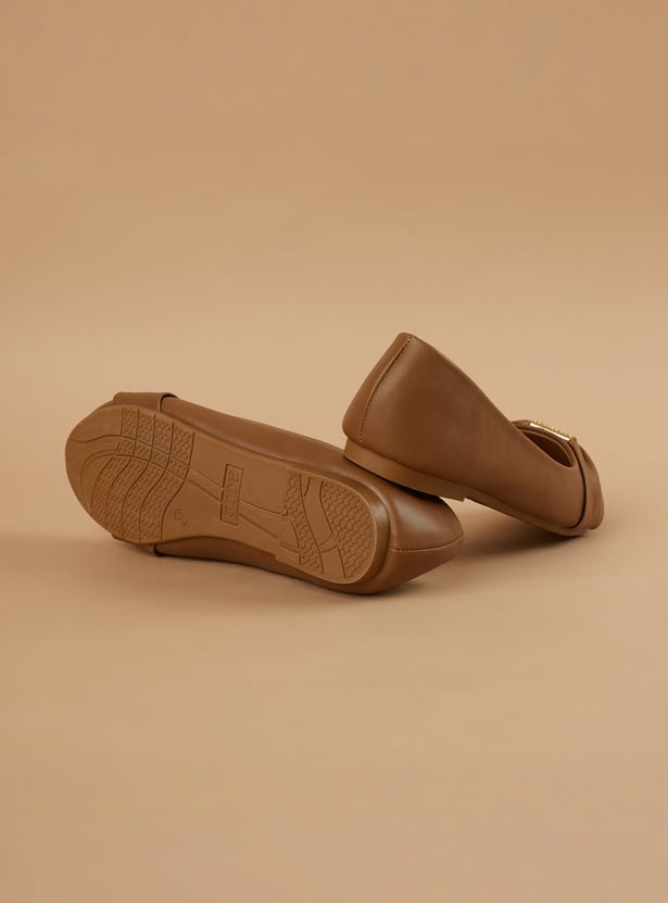CODE Metal-Accent Ballerinas