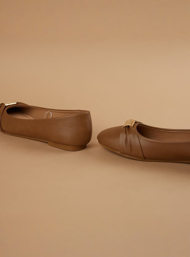 CODE Metal-Accent Ballerinas