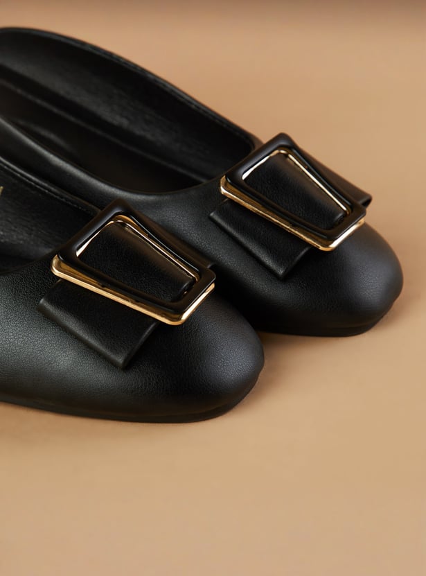 GINGER Bow-Detail Ballerinas