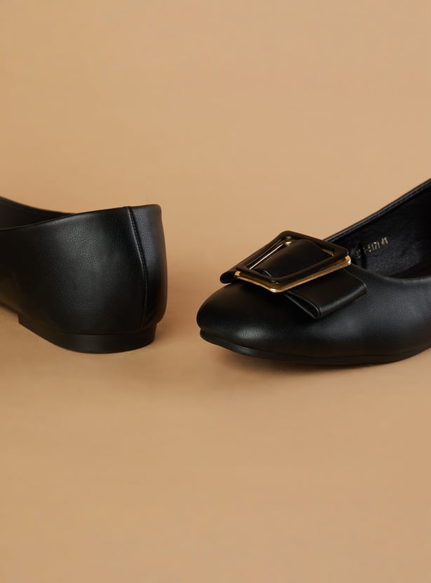 GINGER Bow-Detail Ballerinas