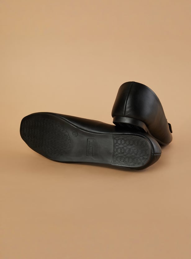 GINGER Bow-Detail Ballerinas