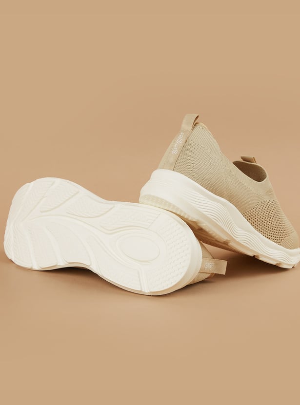 GINGER Knitted Slip-On Sneakers