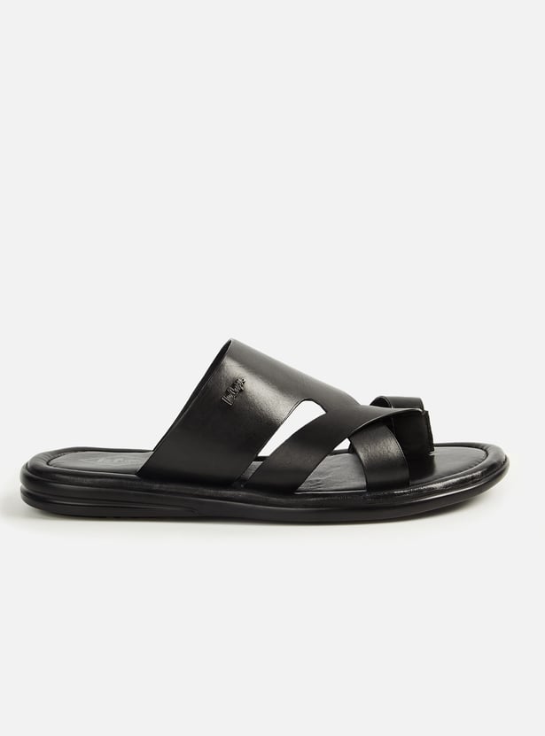 LEE COOPER Solid Leather Sandals