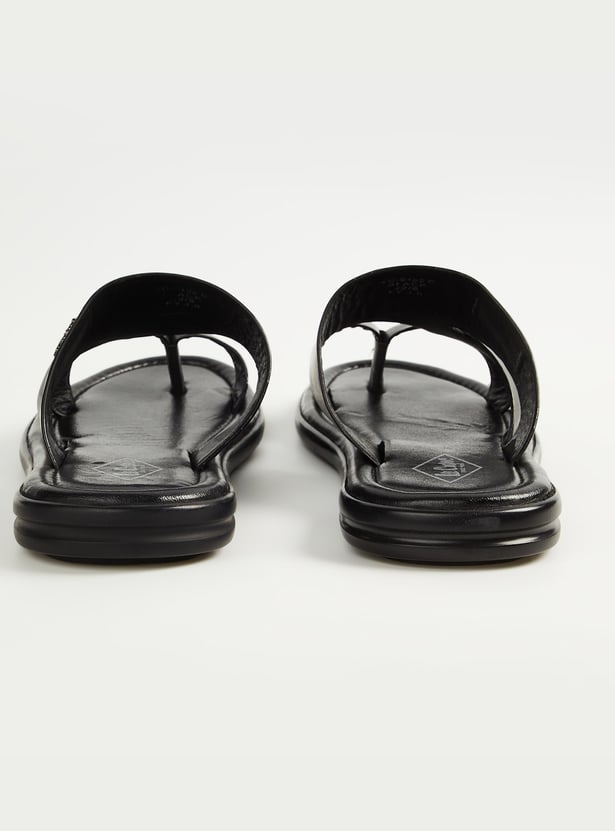 LEE COOPER Solid Leather Sandals