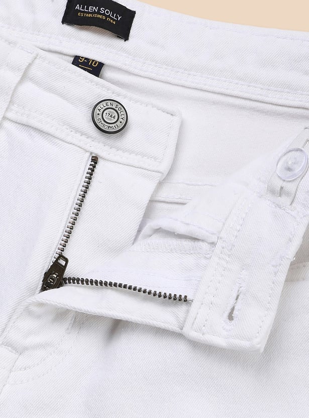 ALLEN SOLLY Boys Solid Slim Fit Jeans