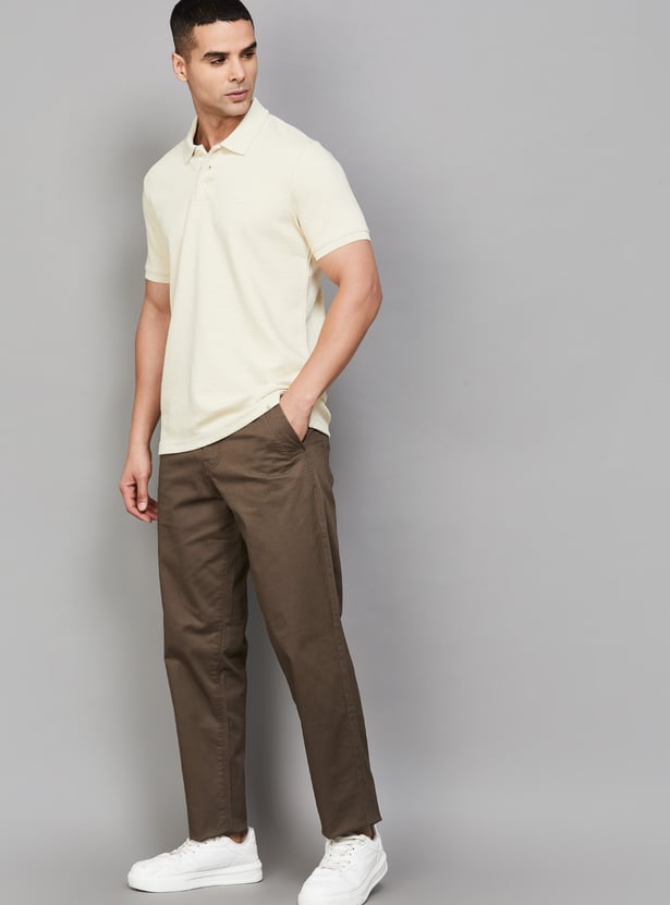 JACK & JONES Solid Regular Fit Trousers
