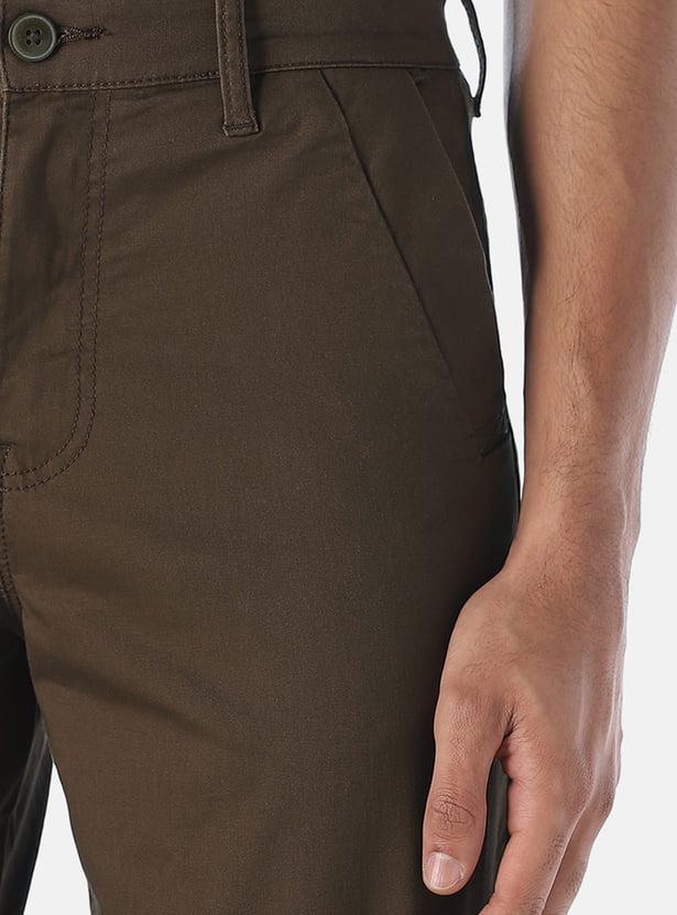 JACK & JONES Solid Regular Fit Trousers