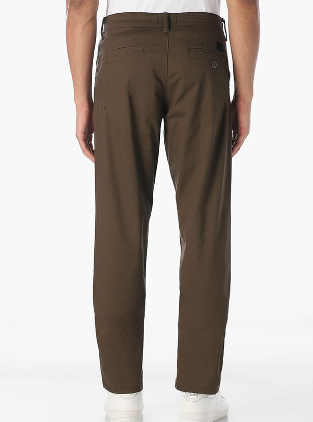 JACK & JONES Solid Regular Fit Trousers