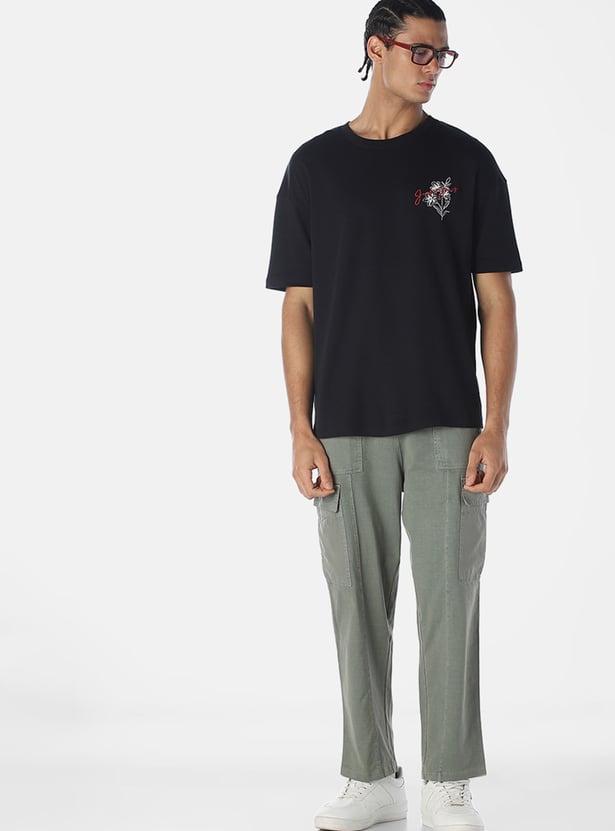 JACK & JONES Solid Regular Fit Cargos