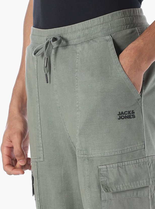 JACK & JONES Solid Regular Fit Cargos