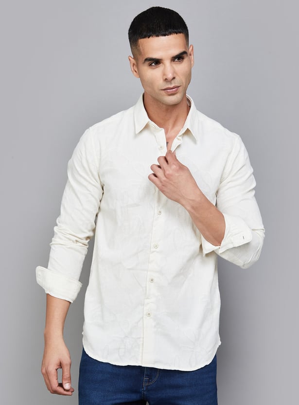JACK & JONES Textured Slim Fit Shirt