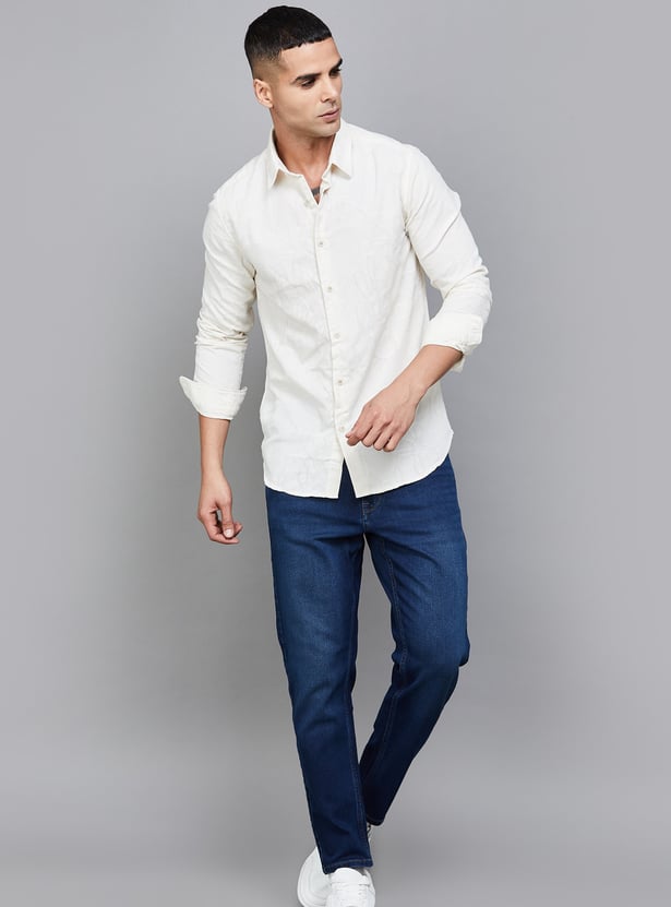 JACK & JONES Textured Slim Fit Shirt