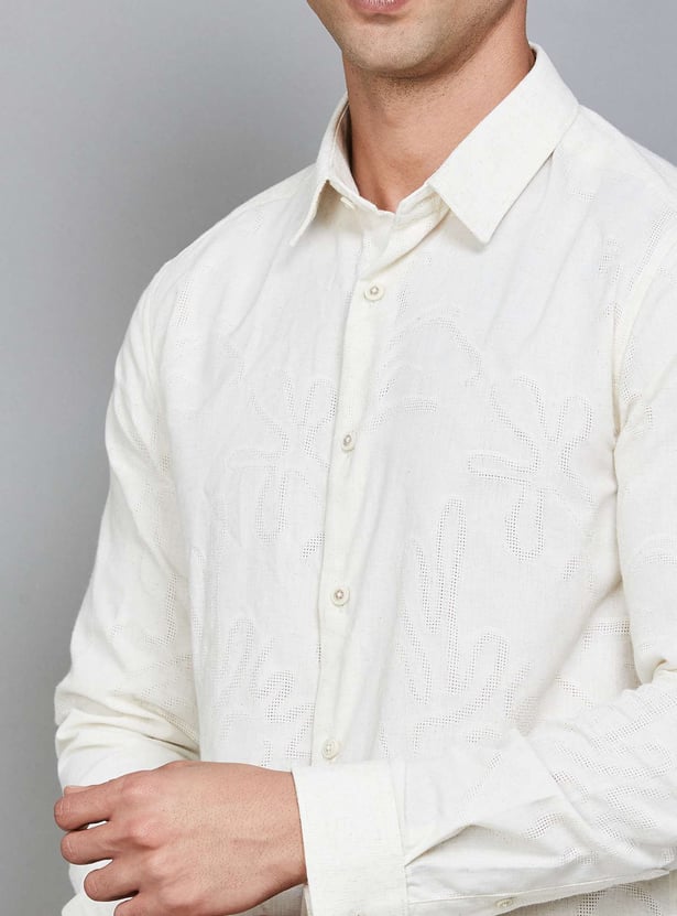 JACK & JONES Textured Slim Fit Shirt