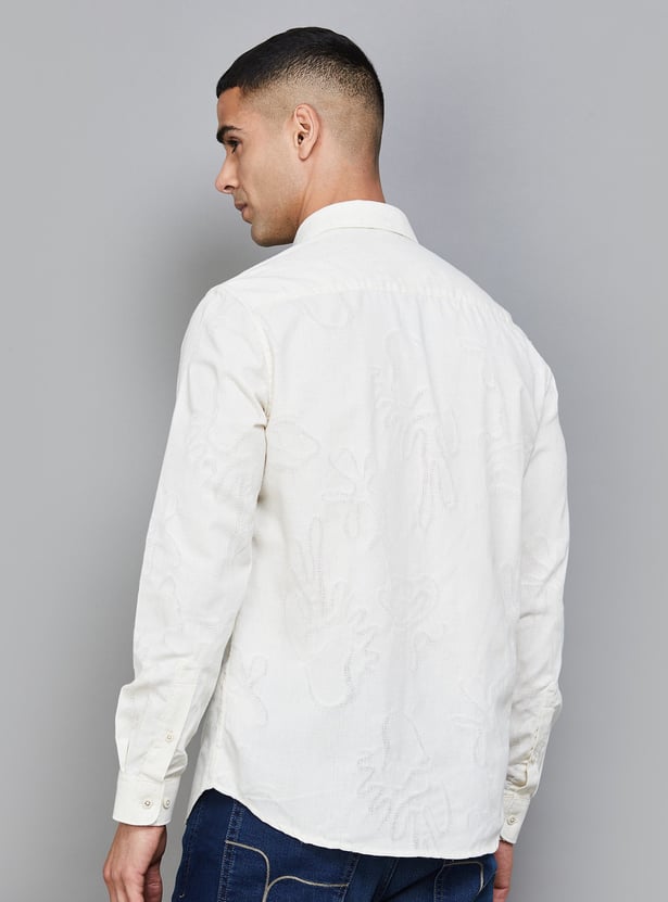 JACK & JONES Textured Slim Fit Shirt