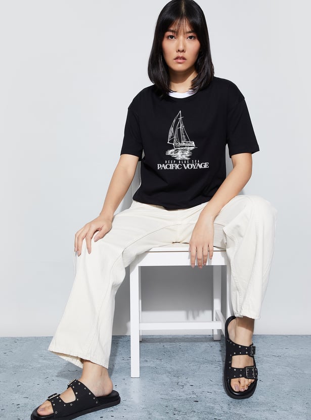 FAME FOREVER Graphic Print T-shirt