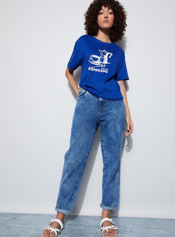 FAME FOREVER Graphic Print T-shirt