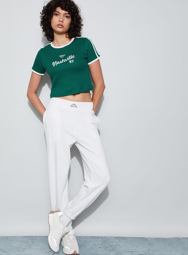 KAPPA Typographic Print Crop T-shirt