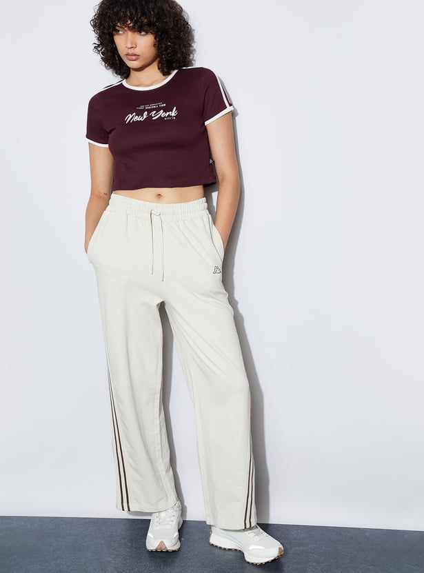 KAPPA Typographic Print Crop T-shirt
