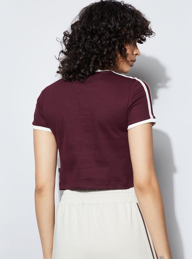 KAPPA Typographic Print Crop T-shirt