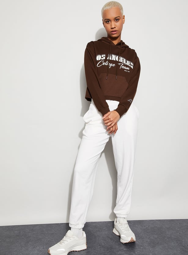 KAPPA Typographic Print Hooded Sweatshirt