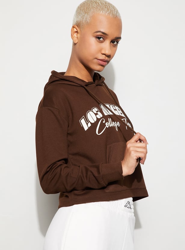 KAPPA Typographic Print Hooded Sweatshirt